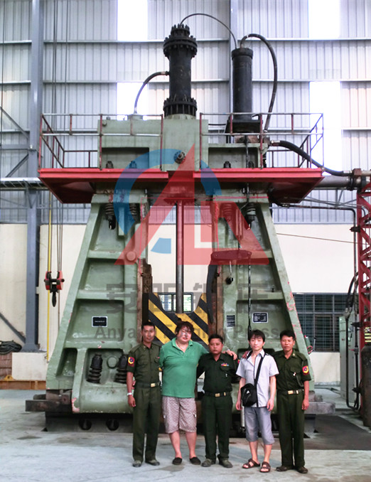 模鍛錘銷售業績-10噸模鍛錘出口緬甸軍工廠
